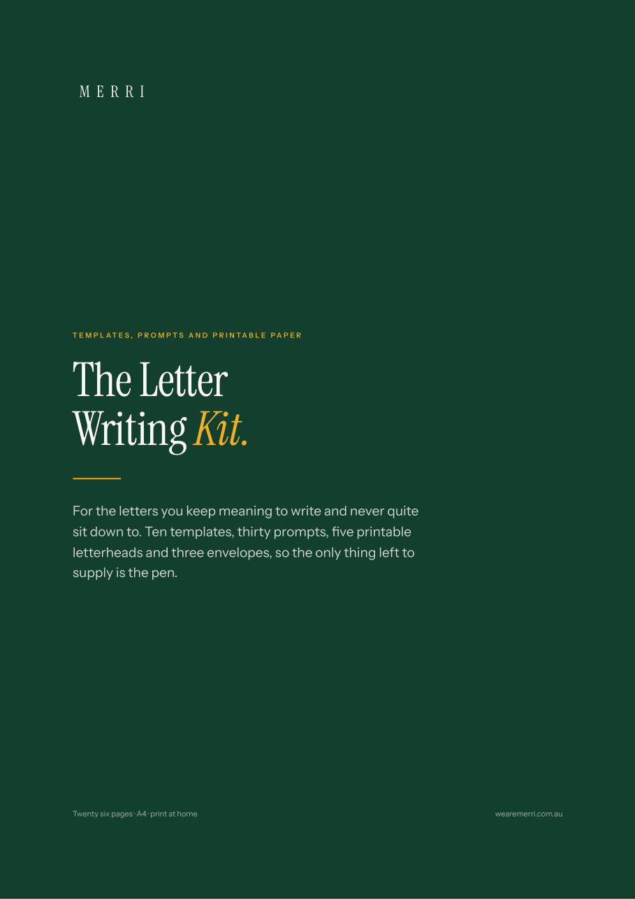 The Letter Writing Kit