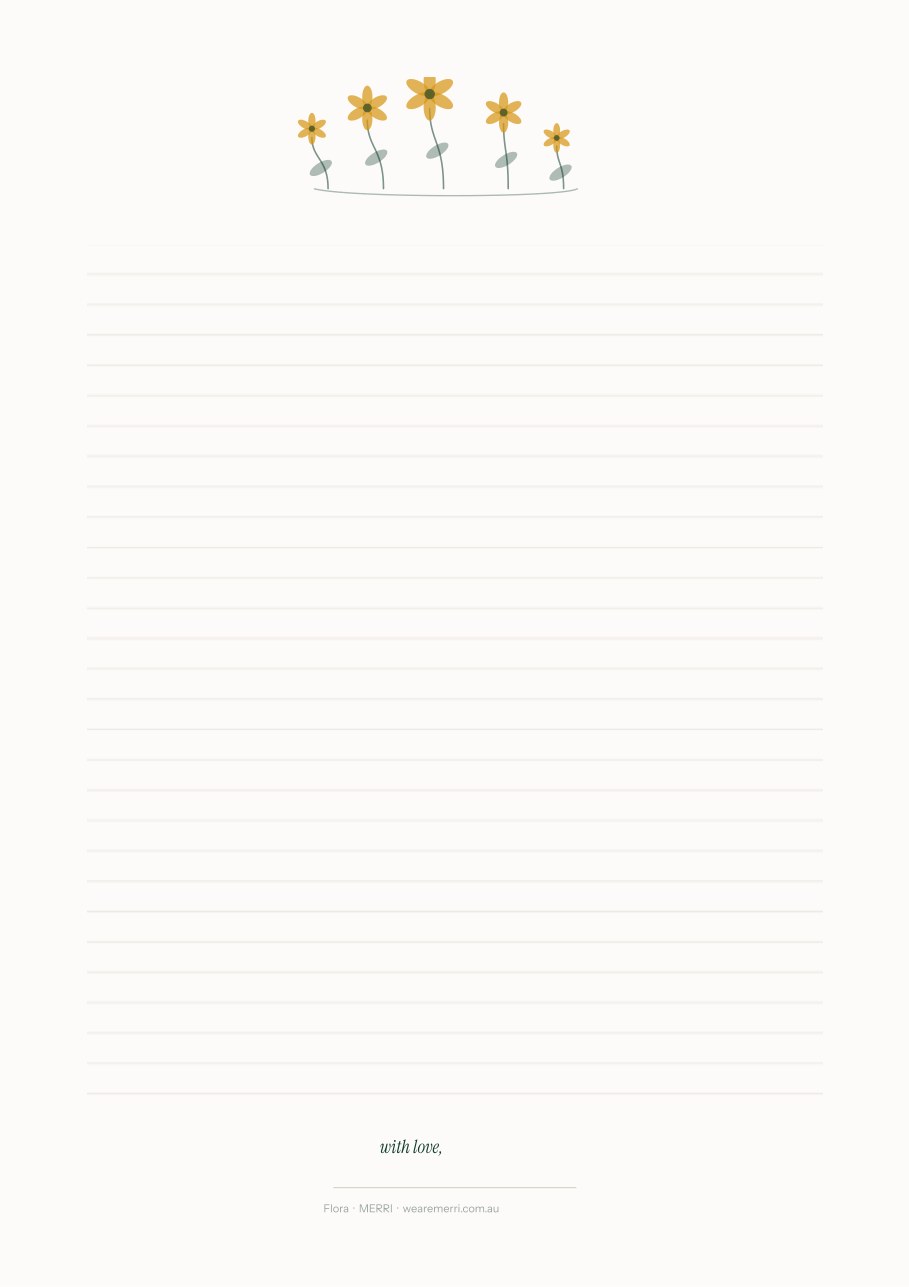 A printable letterhead